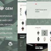 Gem – Luxury eCommerce Responsive WordPress Theme