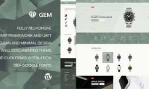 Gem – Luxury eCommerce Responsive WordPress Theme