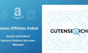 GutenSearch – Amazon Affiliates Products Search and Embed