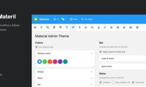 Materil – WordPress Material Design Admin Theme
