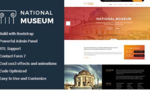 Museum – Responsive WordPress Theme