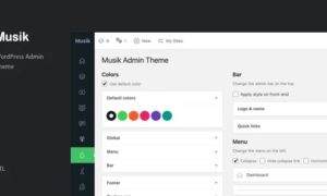 Musik – WordPress Admin Theme