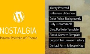 Nostalgia – Responsive Portfolio WordPress Theme