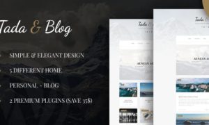 Tada & Blog – Personal WordPress Theme