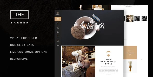 The Barber Shop – One Page Theme For Hair Salon