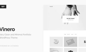 Vinero – Very Clean and Minimal Portfolio WordPress Theme