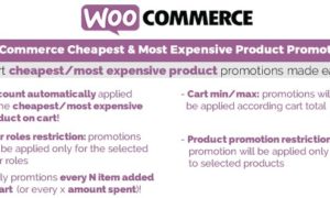 WooCommerce Cheapest & Most Expensive Product Promotions