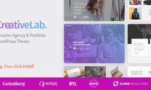 Creative Lab – Studio Portfolio & Design Agency WordPress Theme