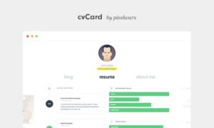 cvCard WP – Responsive WordPress Resume Theme