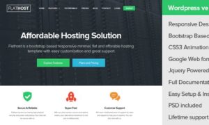 FlatHost WordPress Hosting Theme