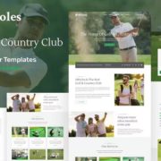 18Holes – Golf & Country Club Website Elementor Template Kit