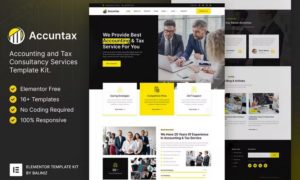 Accuntax – Accounting & Tax Consultancy Services Elementor Template Kit