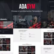 Adagym – Fitness & Gym Elementor Template Kit