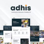 Adhis – Construction Elementor Template Kit