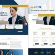 Adiel – Attorney & Law Firm Elementor Template Kit