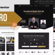 AFRO – Mentorship & Coaching Online Elementor Template Kit