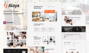 Alaya – Coworking Space Elementor Template Kit