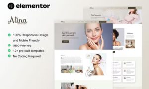 Alina – Skin Care & Dermatology Elementor Template Kit