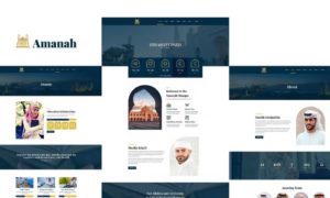 Amanah – Mosque & Islamic Center Elementor Template Kit