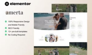 Amerta – Wedding Photography Service Elementor Template Kit