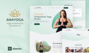 Anayoga – Yoga Teacher & Studio Elementor Template Kit
