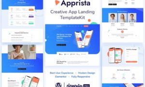 Apprista – Creative App Landing Elementor Template Kit