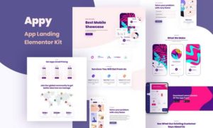 Appy – SaaS & App Landing Page Elementor Template Kit