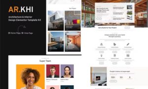 Arkhi Architecture & Interior Design Elementor Template Kit