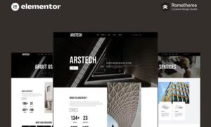 Arstech – Architecture Elementor Pro Full Site Template Kit