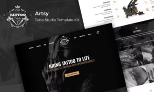 Artsy – Tattoo Studio Elementor Template Kit