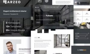 Arzeo – Elegant Architecture & Interior Elementor Template Kit