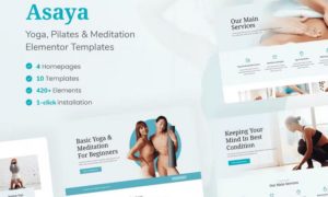 Asaya – Yoga & Meditation Elementor Kit