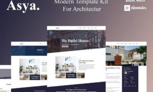 Asya – Modern Architecture Elementor Template Kit