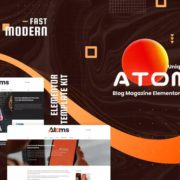 Atoms – Blog & Magazine Elementor Template Kit