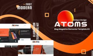 Atoms – Blog & Magazine Elementor Template Kit