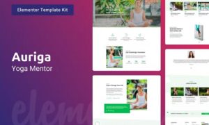 Auriga — Health Coach & Yoga Mentor Elementor Template Kit