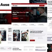 Ausa – Autocar Salon & Detailing Services Elementor Template Kit