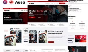 Ausa – Autocar Salon & Detailing Services Elementor Template Kit