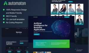 Automaton – Artificial Intelligence & Technology Services Elementor Template Kit