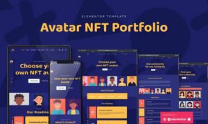 Avatar – NFT Portfolio Elementor Template Kit