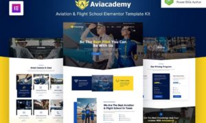 Aviacademy – Aviation & Flight School Elementor Template Kit