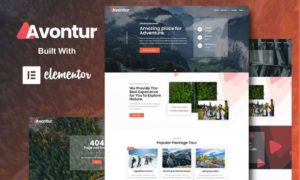 Avontur – Modern Tour & Travel Elementor Template Kit