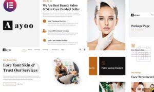 Ayoo – Beauty Salon Services Elementor Template Kits