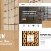 Babun – Aluminum and Glass Installation and Repair Services Elementor Template Kit