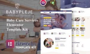 Babypleje – Baby Care Services Elementor Template Kit