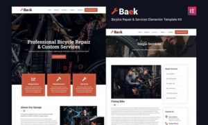 Baek – Bicycle Repair & Service Elementor Template Kit