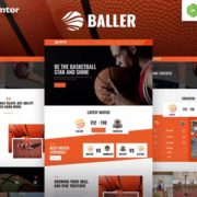 Baller – Basketball Team & Sports Club Elementor Template Kit