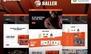 Baller – Basketball Team & Sports Club Elementor Template Kit