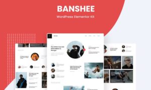 Banshee – News & Magazine WordPress Elementor Template Kit