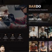 Bardo – Gentleman Barbershop Elementor Template Kit